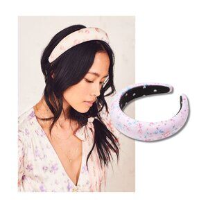 NWOT Lele Sadoughi x LoveShackFancy Padded Floral Headband